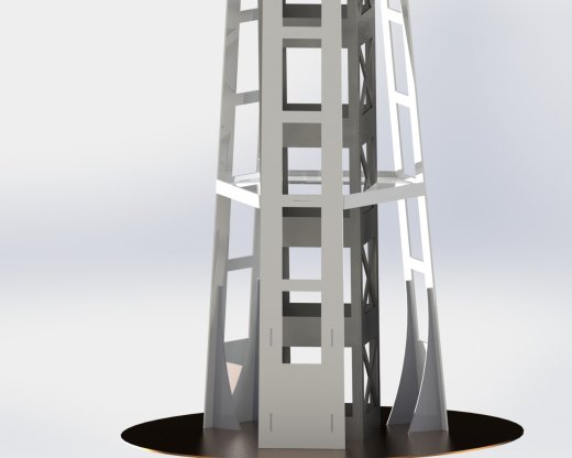 西雅图太空针塔，钣金拼图，3D拼图，metalcraft设计缩略图